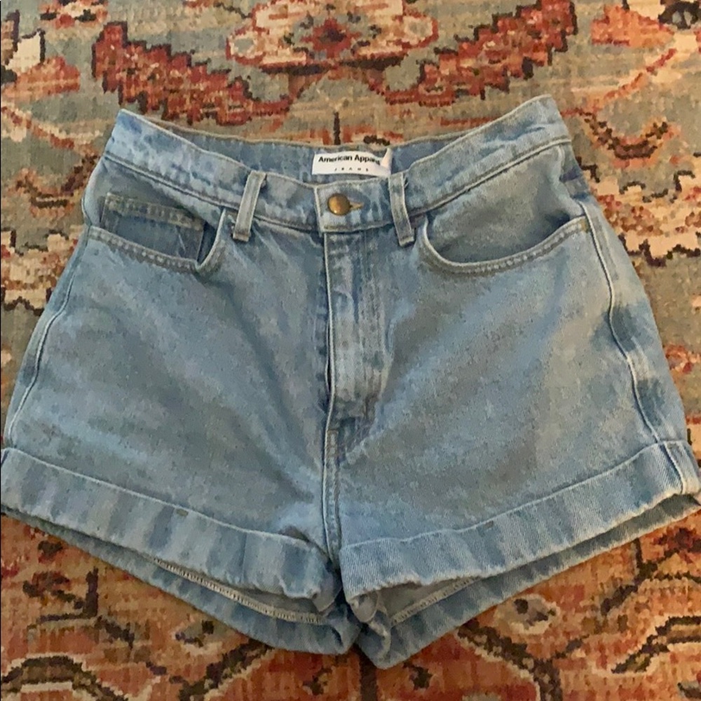AA HIGH WAIST DENIM SHORTS - Like New